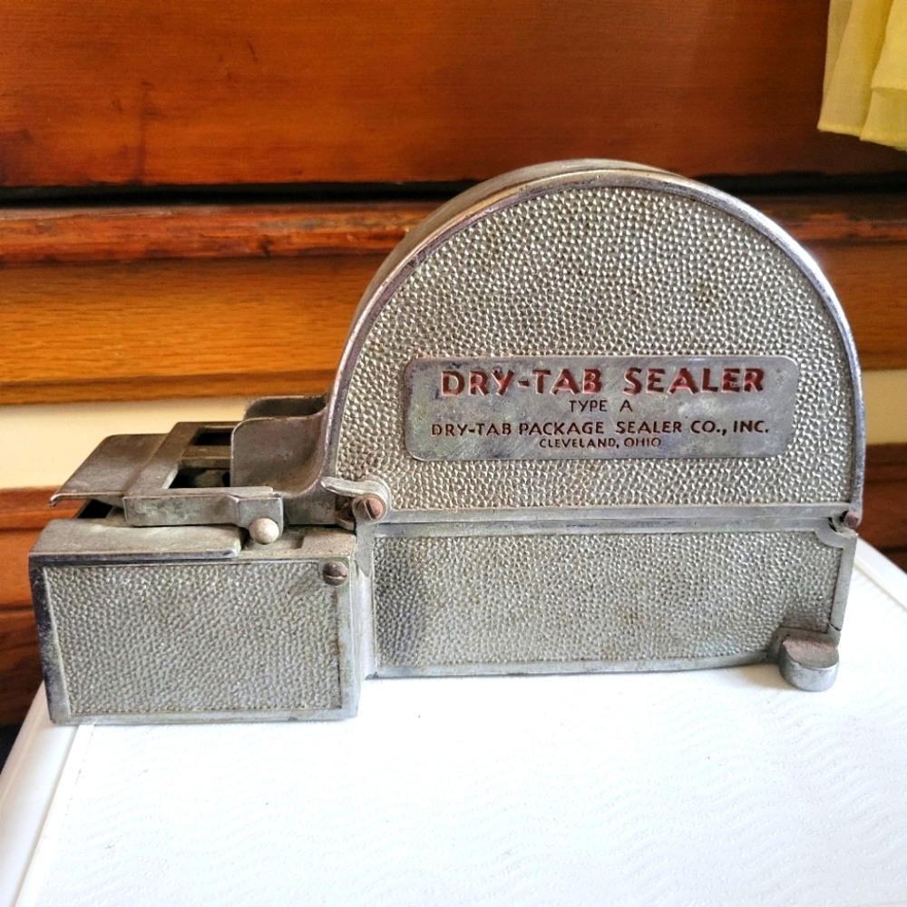Vintage Lester Dry-Tab Industrial Package Sealer Dispenser